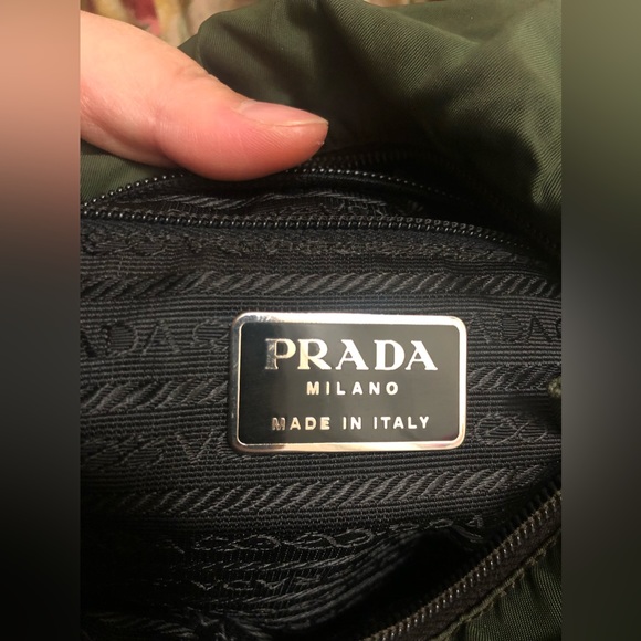 Prada Nylon Zip Tote Dark Olive Green - Picture 6 of 6